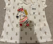 New - Du Pareil baby top 6-9 m