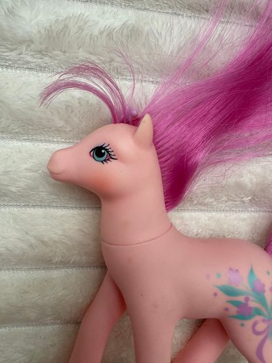 Vintage My Little Pony G1 Sweetheart Sister Dainty With Earring 1988 Hasbro Used Please see pictures