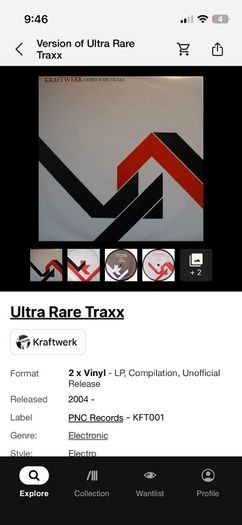 Kraftwerk 12" vinyl