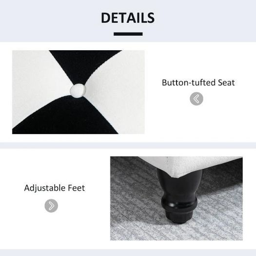 Velvet Storage Ottoman