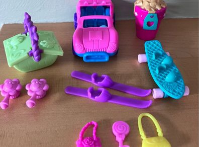 Polly Pocket, Littlest Pet Shop & Small Dolls Accessories Bundle