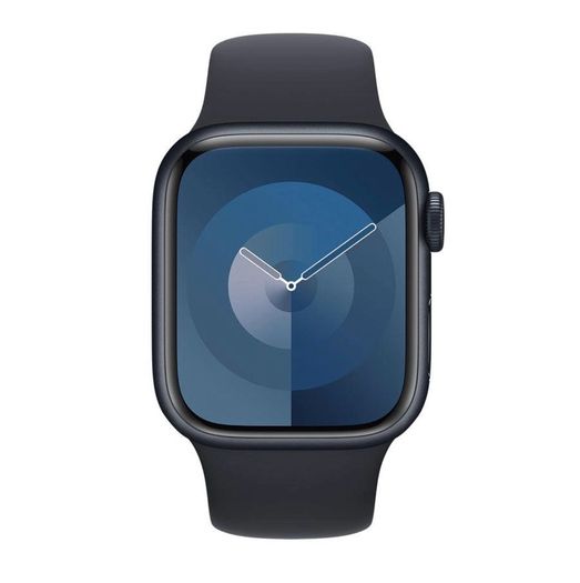 Apple Watch Series 9 (2023) GPS 45mm Aluminium in Midnight with Black Sport Band