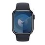 Apple Watch Series 9 (2023) GPS 45mm Aluminium in Midnight with Black Sport Band Image 3