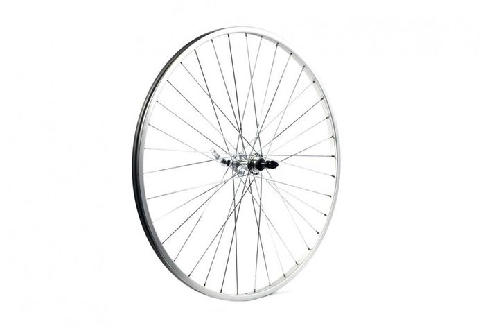 27 1 1/4 Rear Alloy Silver Q/R Wheel S/W