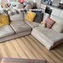 L shaped couch and matching ottoman Image 2