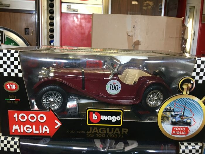 Jaguar SS100 Mille Miglia 1/18 Burago