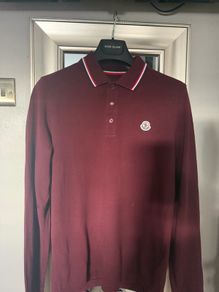 MONCLER genuine men's long sleeve polo top