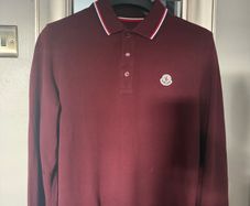 MONCLER genuine men's long sleeve polo top