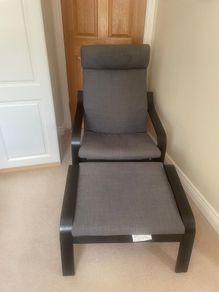 IKEA lounge chair & foot-rest