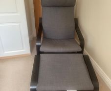 IKEA lounge chair & foot-rest