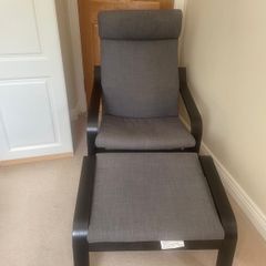 IKEA lounge chair & foot-rest