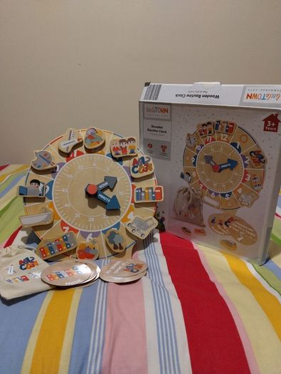 Wooden Routine Clock educational toy