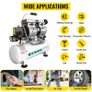 9L 550W Silent Air Compressor Portable Oil-free Air Compressor Pump Safe Solenoid Valve Workshop Repair Tire Inflation Image 8