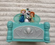 Disney Frozen Do You Want To Build A Snowman Jewelry Music Box Olaf Anna Elsa Used Please see photos
