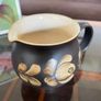 Denby Bakewell Vintage Brown Stoneware Rustic Floral Jug Image 9