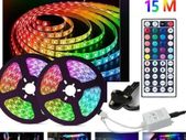 15M 10M  DIY 5050 SMD RGB LED Strip Lights Lamp + 44Key IR Remote Controller