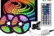 15M 10M  DIY 5050 SMD RGB LED Strip Lights Lamp + 44Key IR Remote Controller