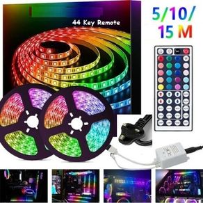15M 10M  DIY 5050 SMD RGB LED Strip Lights Lamp + 44Key IR Remote Controller