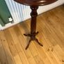 Solid maghoney plant stand. 34in high x 13in diameter Image 5