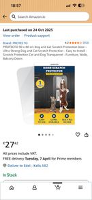Door protector panel Dog/Cat scratch panel
