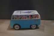 vintage style camper van tin box
