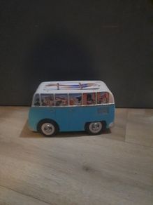 vintage style camper van tin box