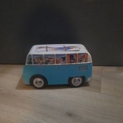 vintage style camper van tin box