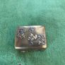 antique  old brass Japanese button box Image 8