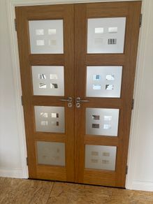 Solid Oak Double Doors
