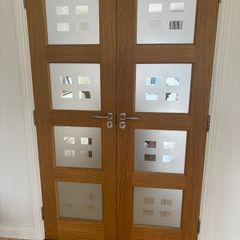 Solid Oak Double Doors