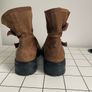 Jimmy Choo Youth II 2 Buckled Brown Suede Biker Boots Motorcycle UK3 Image 4