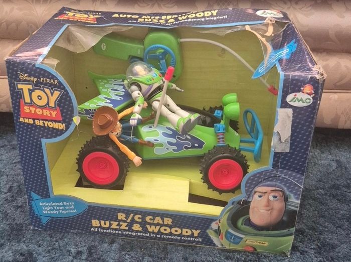 Disney Pixar Toy Story and Beyond Racing RC Car Woody Buzz Lightyear