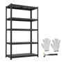 Storage Shelves, 5-Tier Adjustable, 1360.8 kg Capacity, Heavy Duty Garage Storage Shelving Unit, Metal Utility Rack Shelf, for Garage Warehouse Basement Kitchen, 1030 mm W x 465 mm D x 1813 mm H Image 8