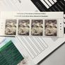 Michael Collins 2022 Centenary Stamp, Strip of 4 with sheet header and An Post Collector Booklet 2022 Image 3