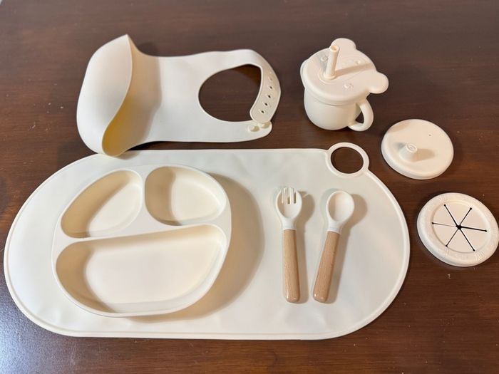 Silicone baby weaning set