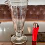 Antique Victorian Measuring Glass Beaker Apothecary Etched Marks Image 2
