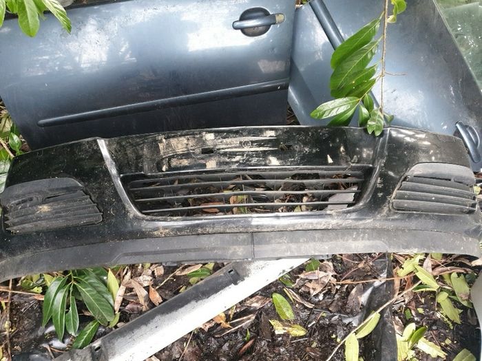 opel astra black front bumper