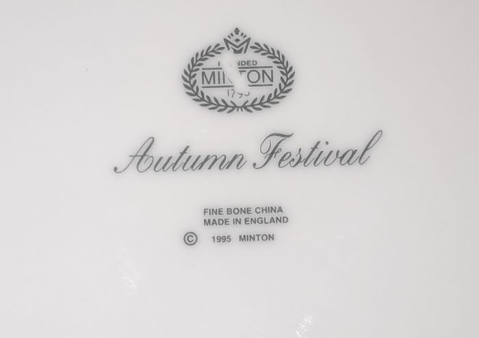 Vintage Minton Autumn Festival Large Serving Plate, D 28,5 cm