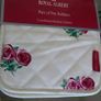 Brand New Royal Albert Pair of Cream Pot Holders in Rosecloud Image 2