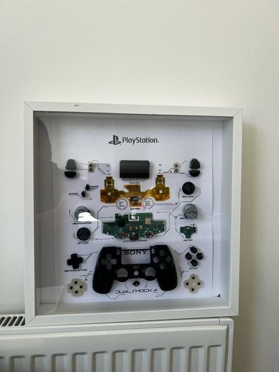 Gamepad Teardown Frame Art Handmade (Amateur)