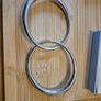 Newbridge Silver crossed double bangle. Image 2