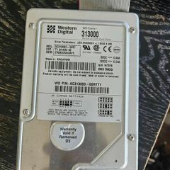 Vintage Western Digital 313000 13gb Hard Drive
