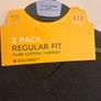 M& S pure cotton grey v neck jumper 13-14 years Image 2