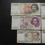 Italy: 6 Notes: 100000l+50000l+10000l+5000l+2000l+1000l (1984-1994) Good Condition! Image 2