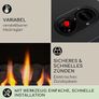 Flame Gas Heater with Fireplace Effect  Cosy, Safe & Portable Image 5