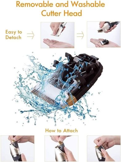 SALE | Dog Clippers, Rechargeable Low Noise Cordless Pet Clippers, with 4 Guide Combs and Cleaning Brush Nail Kits