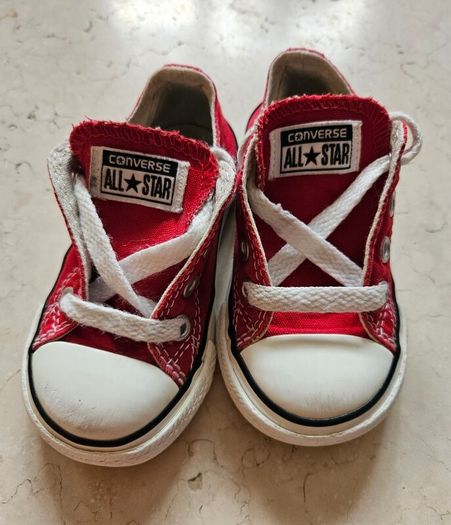 Converse All Star Red Lo Toddler Trainers UK5/EU21