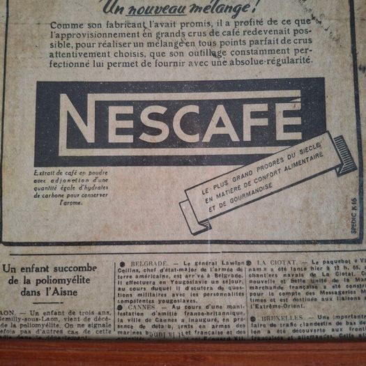 1950s French Newspaper Advertising
