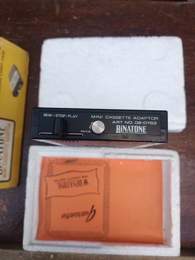 antique Binatone mini cassette adaptor