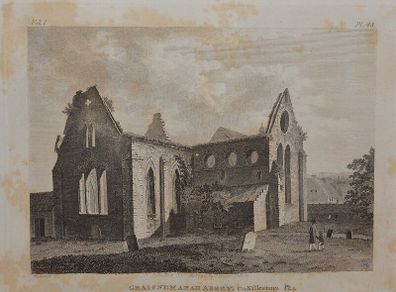 Graiguenamanagh Abbey Kilkenny Pair 1797 Antique Prints